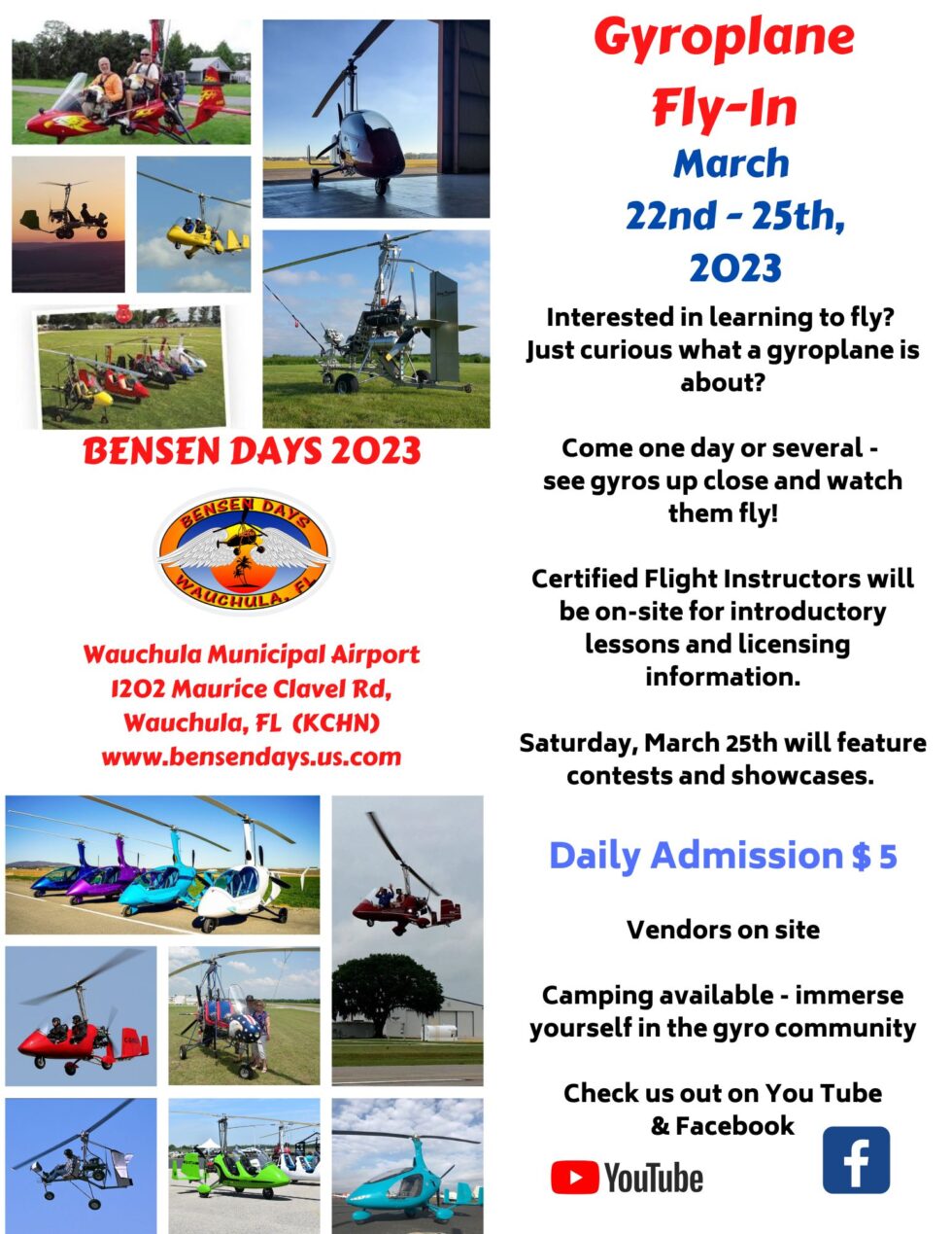 Bensen Days World Class Rotary Wing Fly In